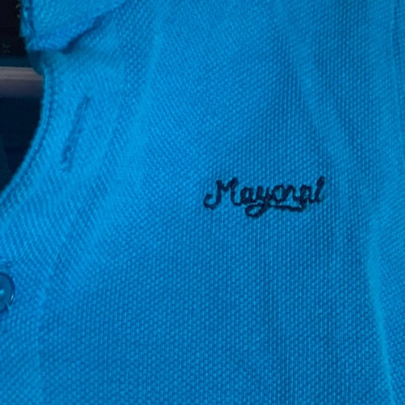 Mayoral Baby Polo Shirt, 3 Months, Blue, Designed in Spain, Short Sleeve Top - Picture 2 of 4